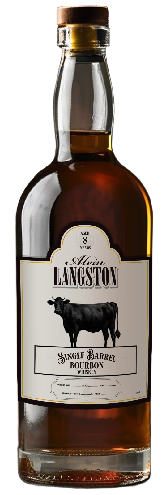 Alvin Langston 8-Year Single Barrel Cask Strength Bourbon