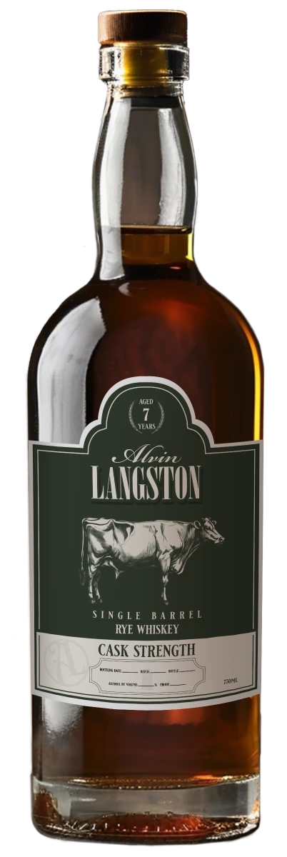Alvin Langston 7-Year Single Barrel Rye Whiskey Cask Strength